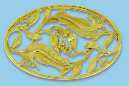  Bl�tenzweig in Gold
